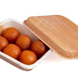 Food Parcel Takeaway Containers with Lids -250gram (Pack of 50) | Perfect for Restaurants, Caterers, Tiffin services, Home chefs, Events | Made from naturally fallen arecanut palm leaves (Pakku Mattai)